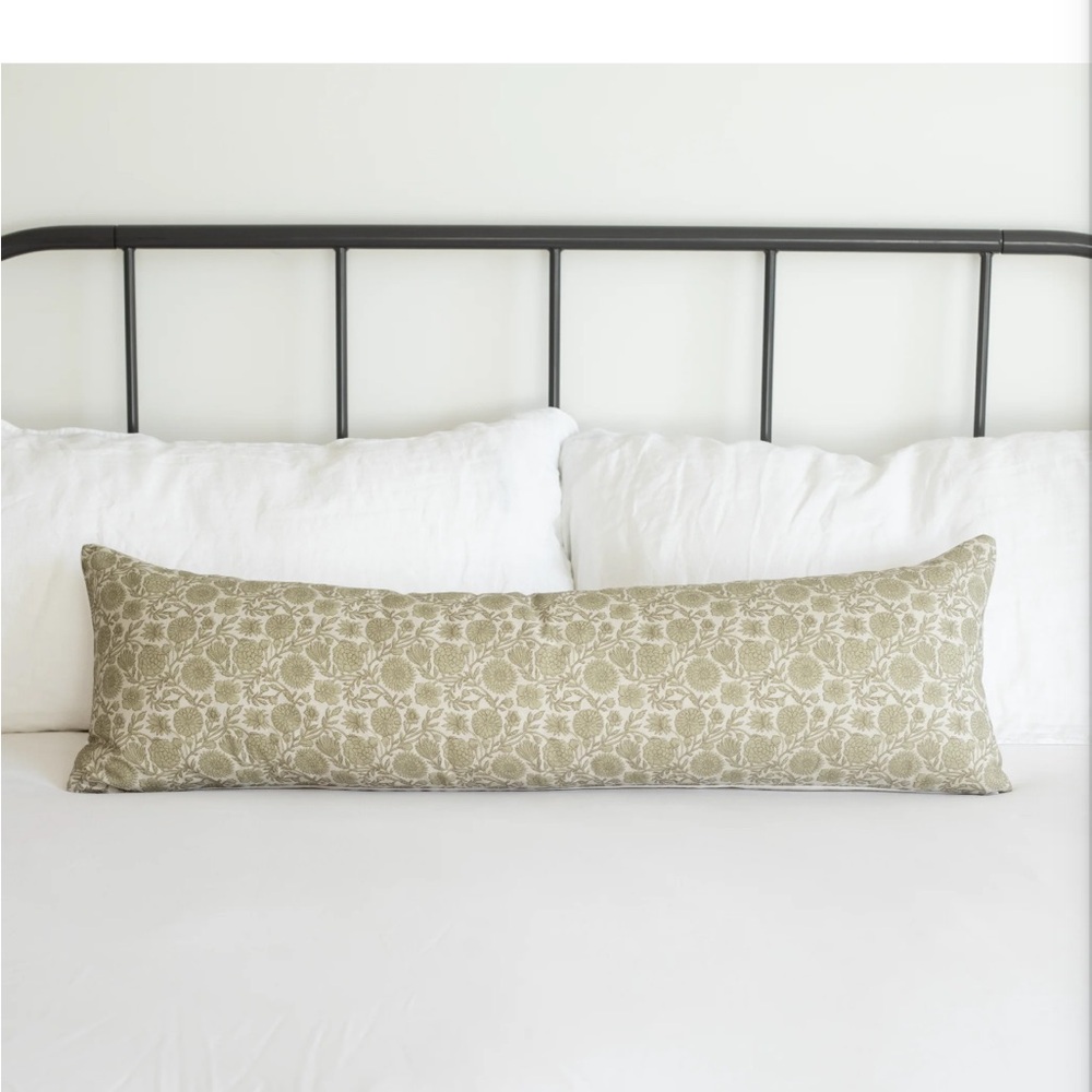 Elegant Floral Body Pillow Cover